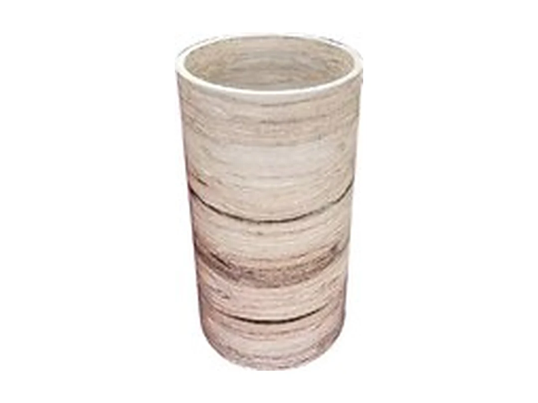 Sella White Crystal Wood Basin