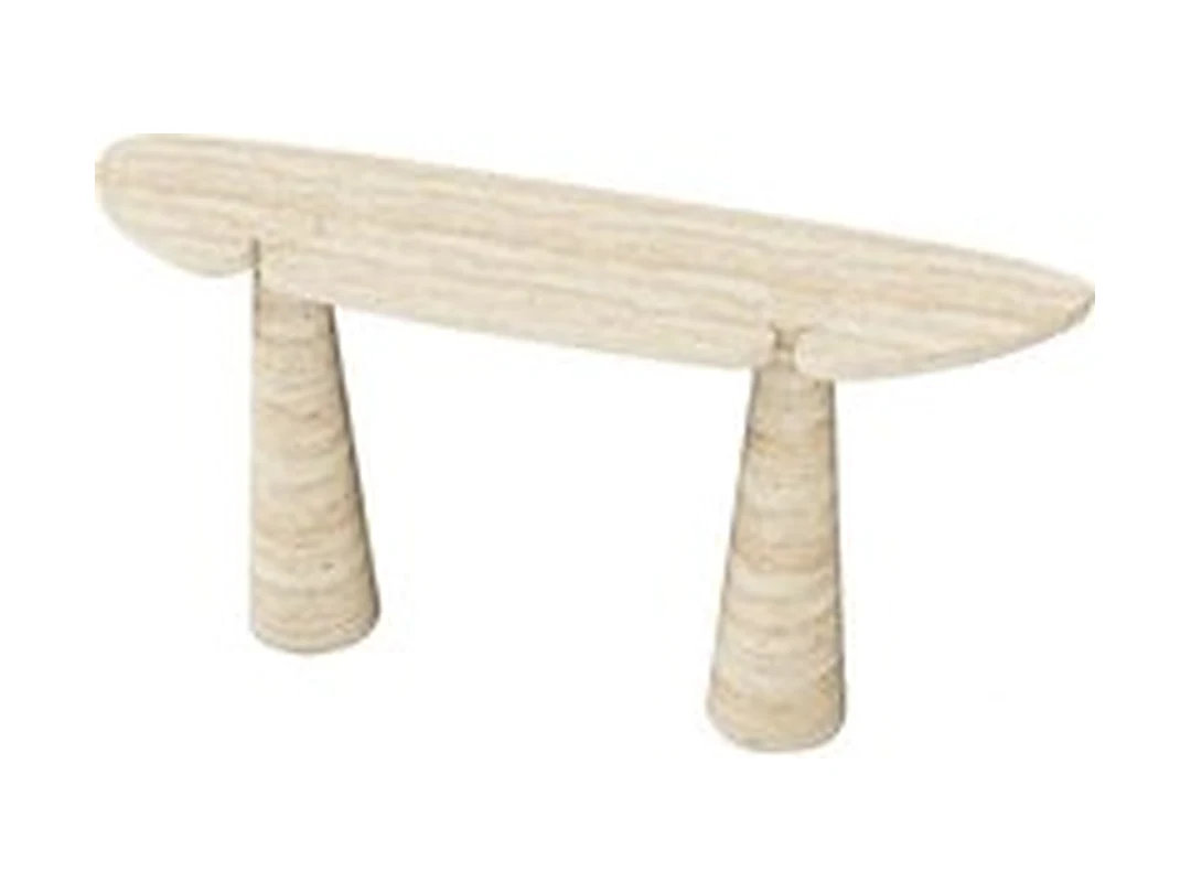 Caldera Travertine Console
