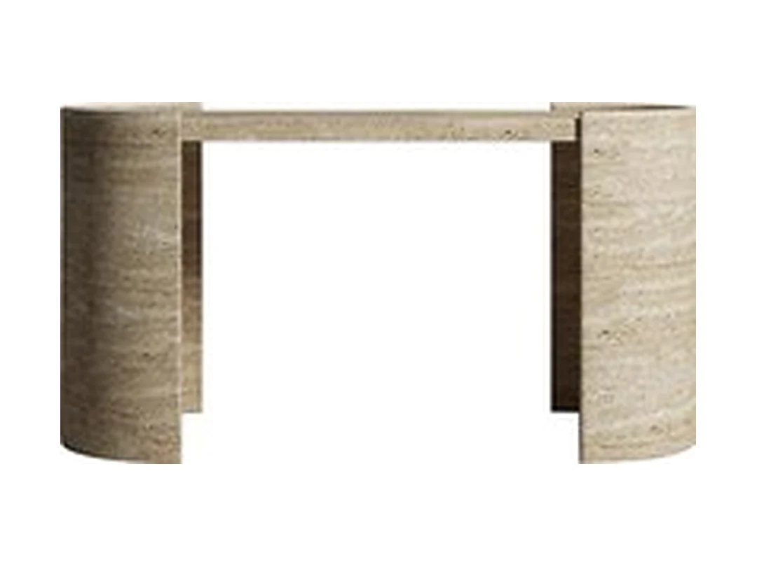 Lithos Travertine Console