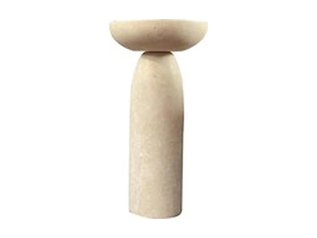 Sable Travertine Side Table