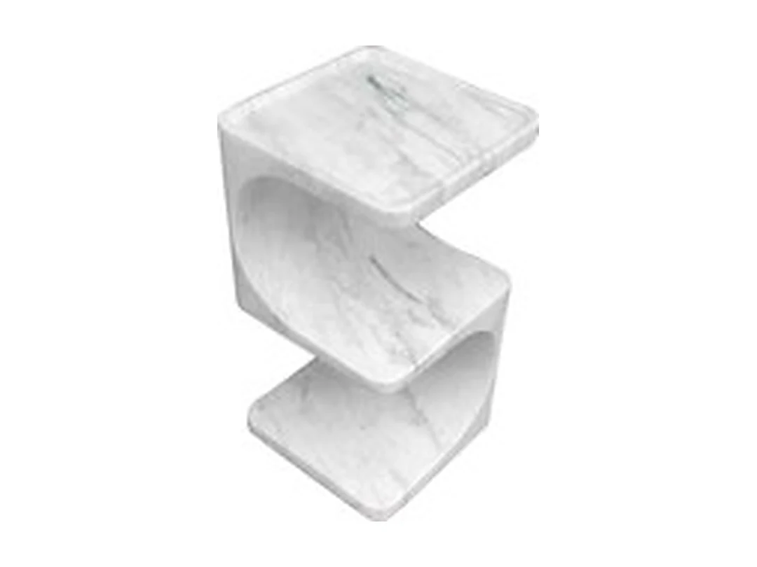 Mira Myanmar White Side Table