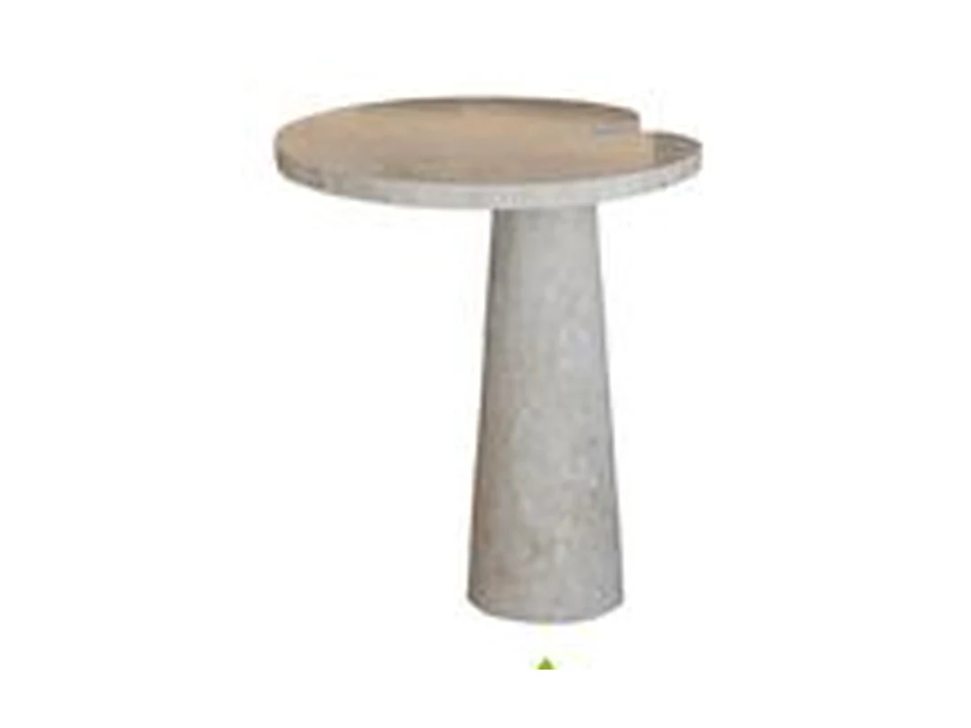 Riven Travertine Side Table II