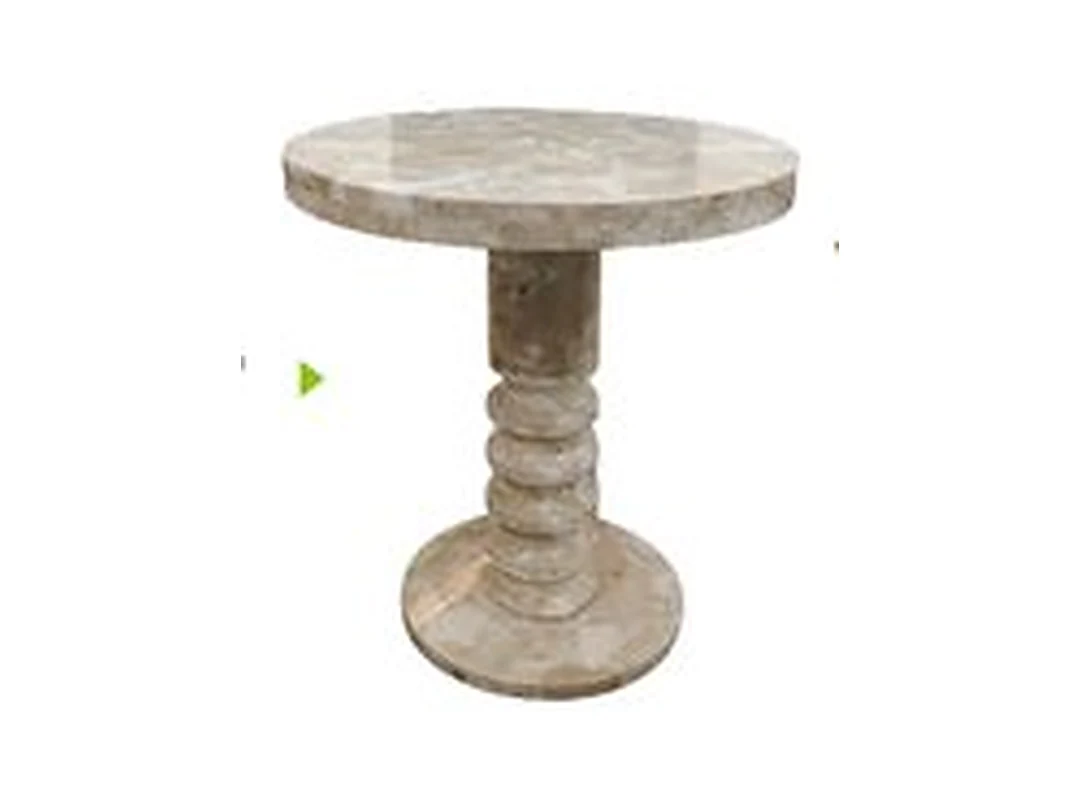 Cava Travertine Side Table II