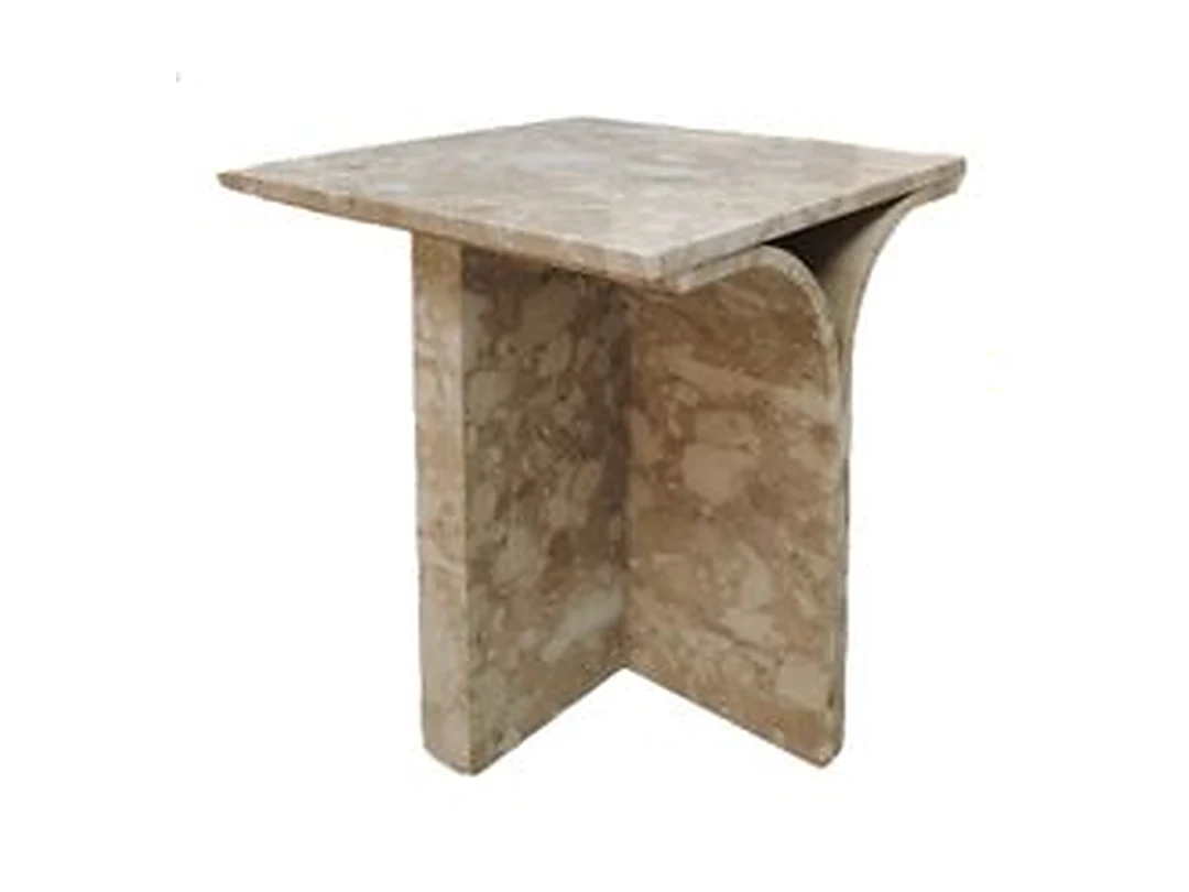 Tessera Travertine Side Table II