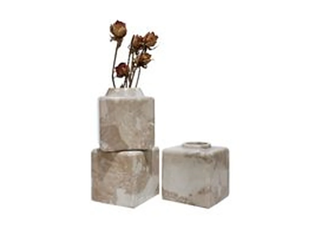 Aurelia Travertine Vase