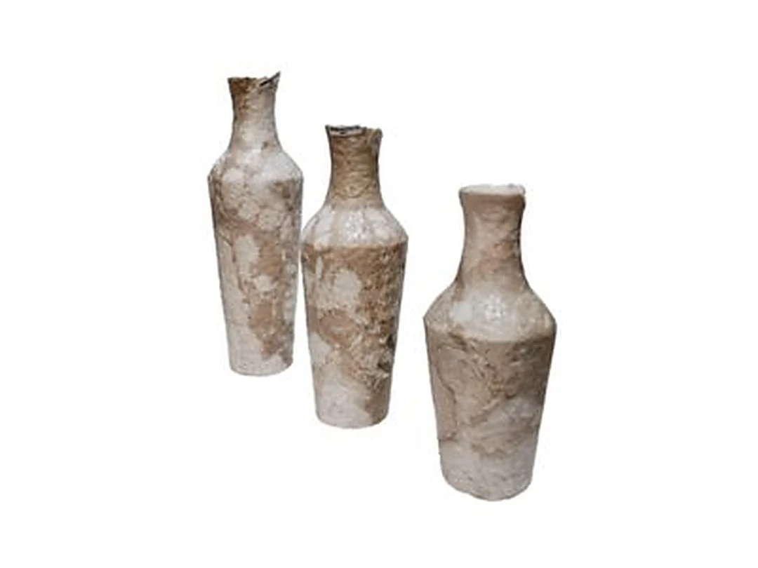 Terra Travertine Vase